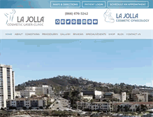 Tablet Screenshot of lajollalaser.com